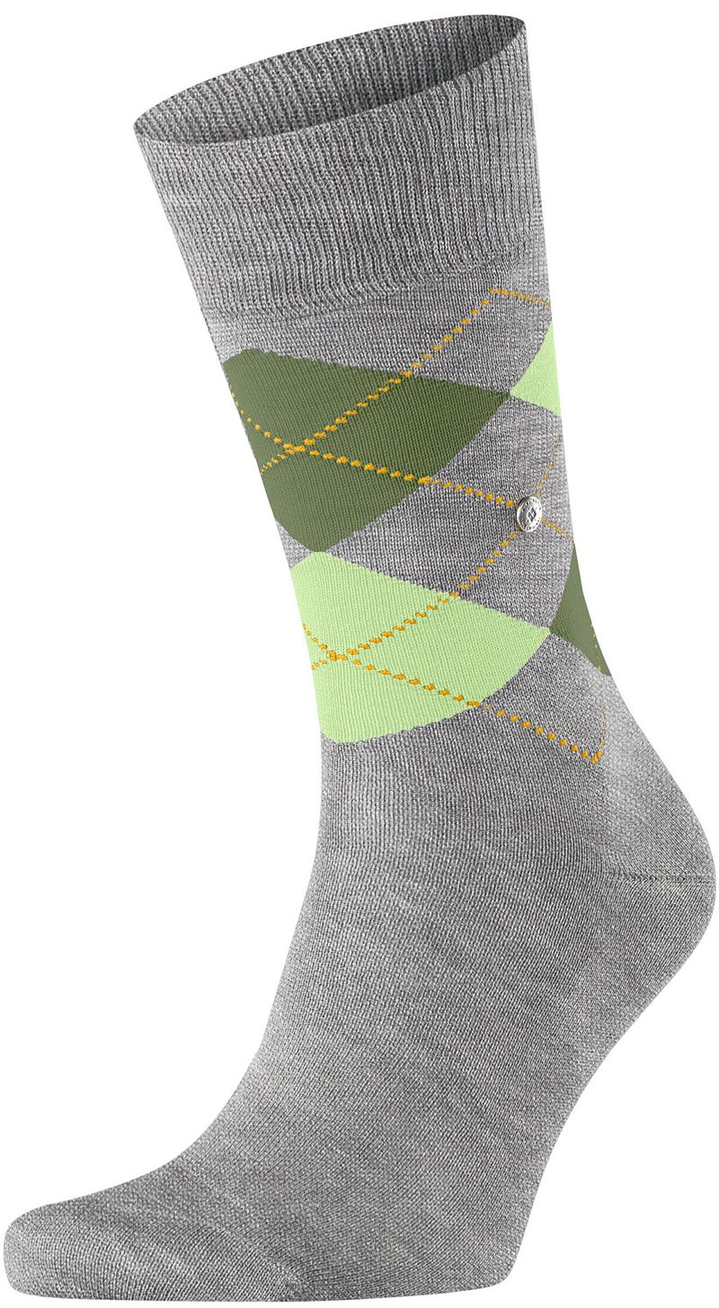 Burlington Manchester Socken Kariert Grau - Größe 40-46 günstig online kaufen