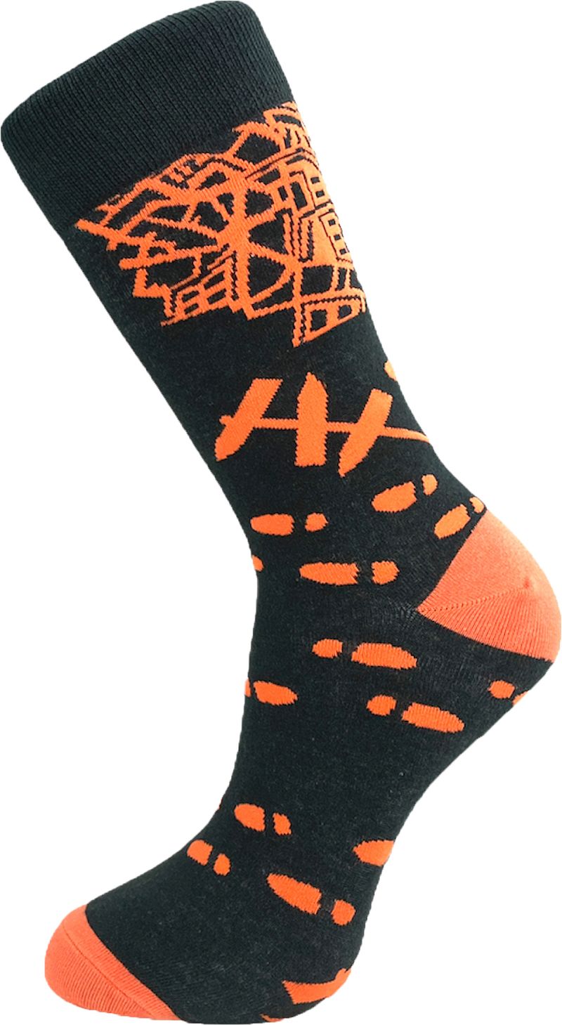 Let's Do Good Chaussettes Niek Multicoloré Noir Orange taille 41-46