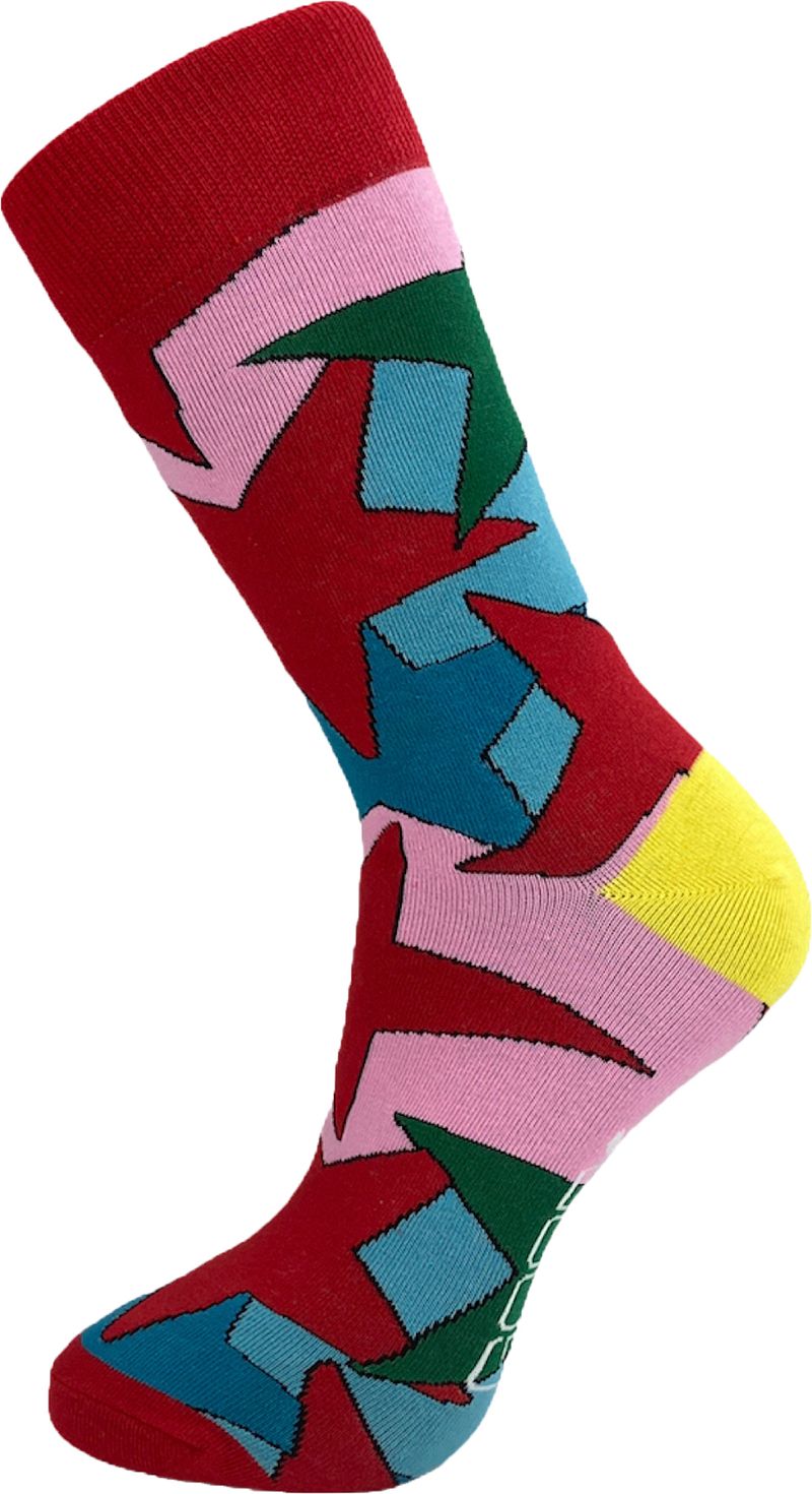 Let's Do Good Chaussettes Andres Multicoloré Rouge taille 41-46