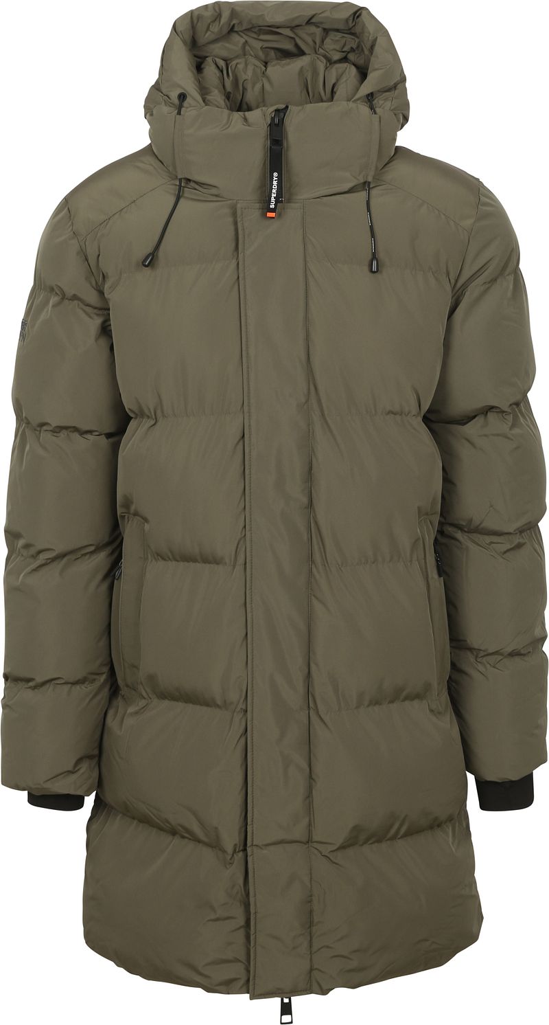 Superdry Fuji Padded Hooded Sports Puffer Mid Jas Heren