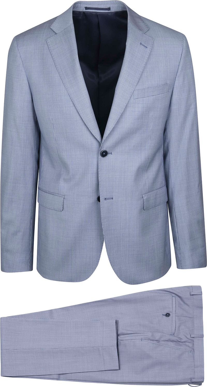 Suitable Costume Toulon Clair Pied De Poule  Bleu clair Bleu taille 48