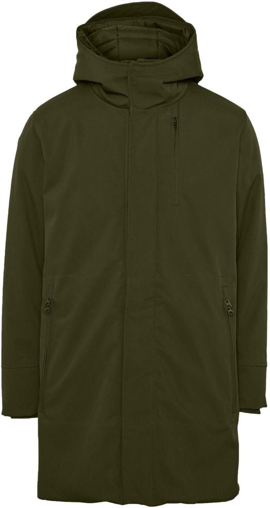 KnowledgeCotton Apparel Jacke Dunkelgrün - Größe L günstig online kaufen