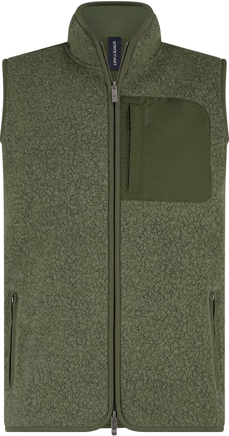 State of Art Bodywarmer Teddy Olive