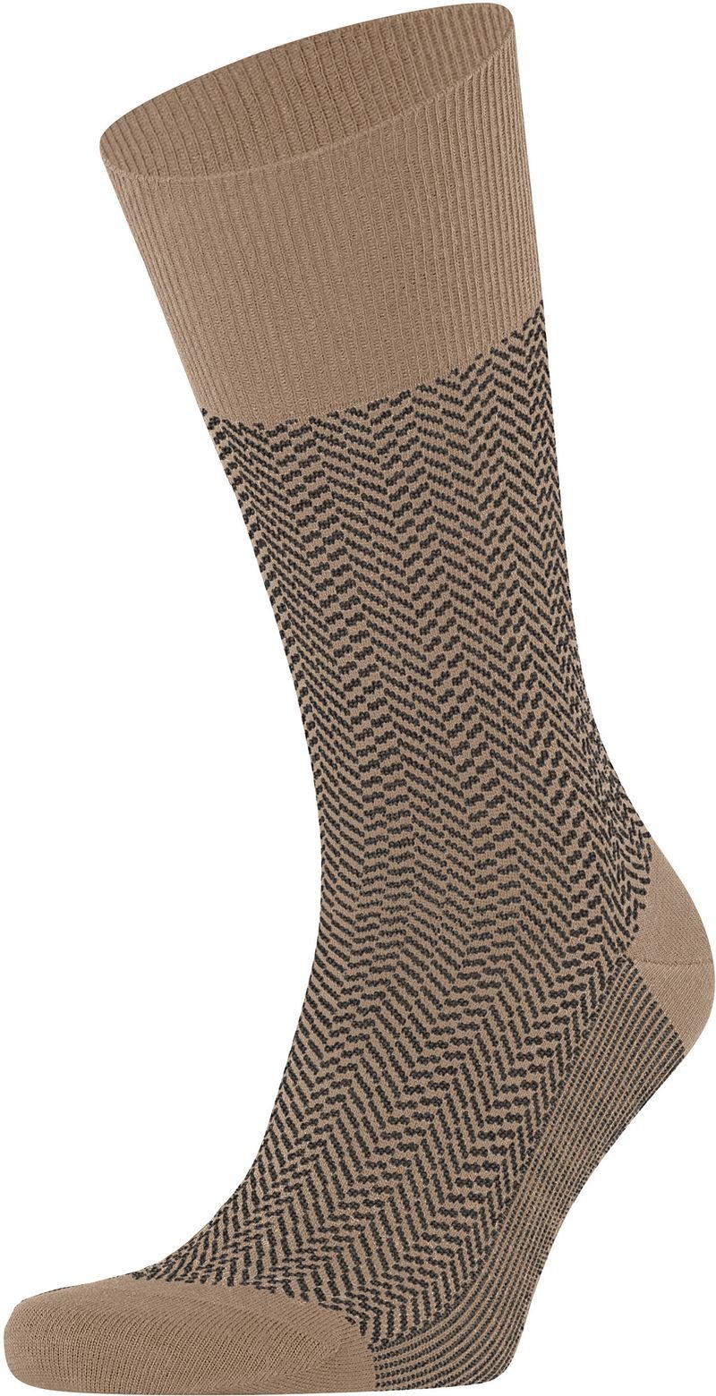 Falke Airport Herringstripe Socke Beige - Größe 43-46 günstig online kaufen