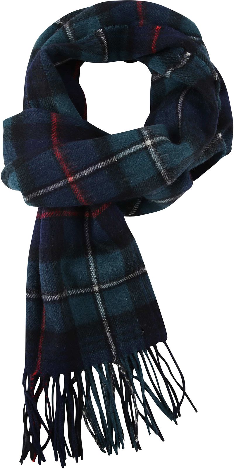 Barbour Scarf Tartan Mckenzie Dark Green Multicoloré