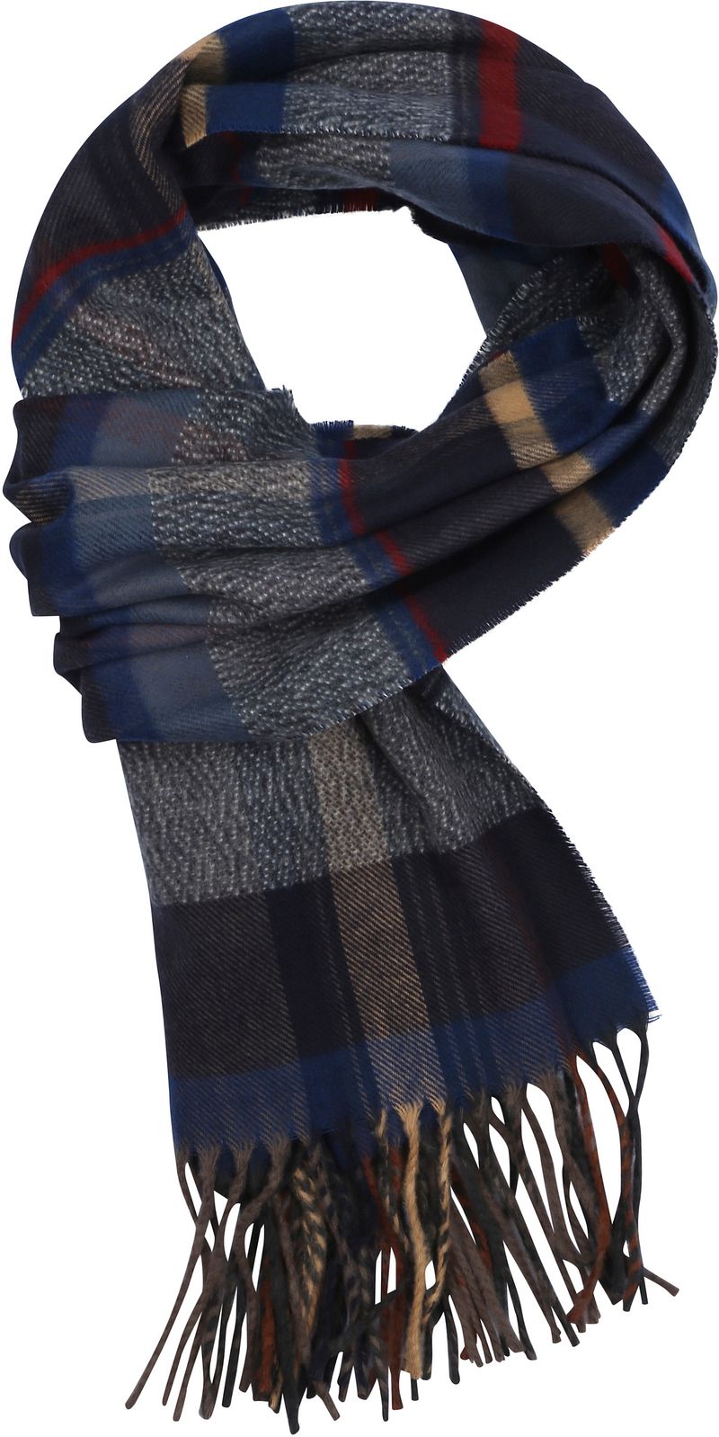 Echarpe pour hommes Fenêtre Multicoloré Bleu Rouge