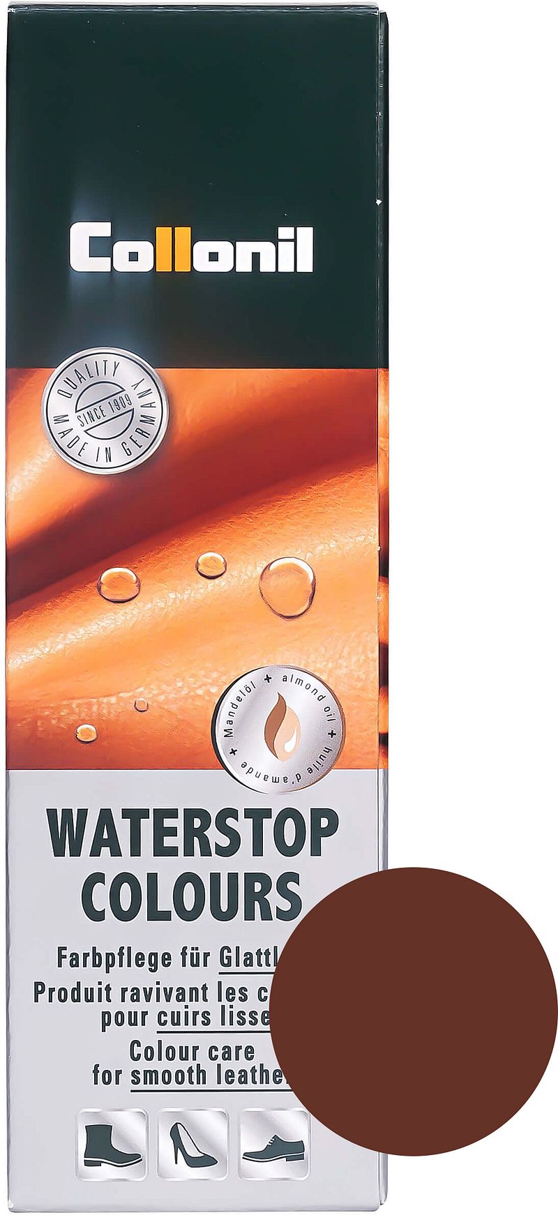 Collonil Waterstop Produit pour cuirs lisses 378 Marron