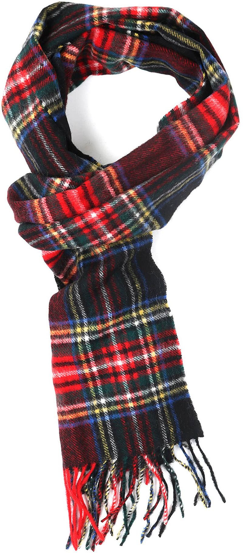 Barbour Scarf Stewart Black Rouge Vert Noir