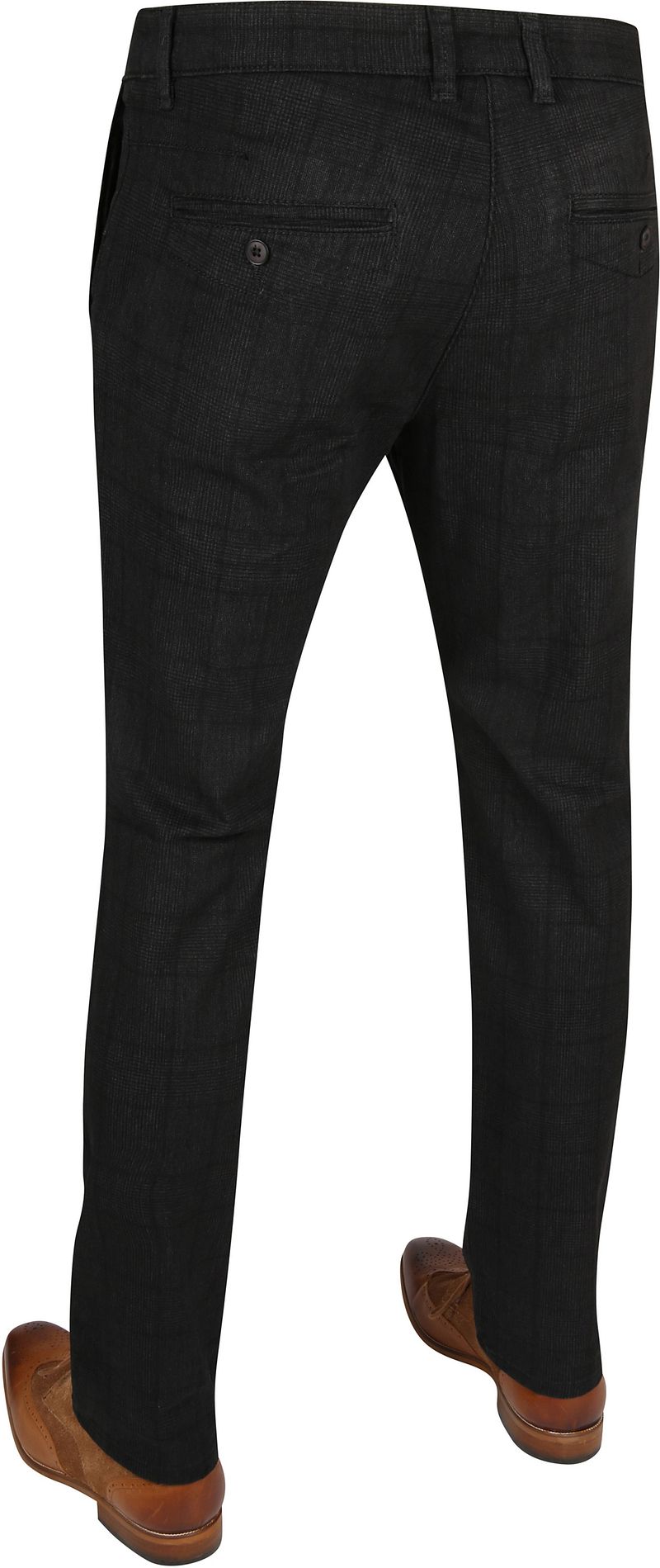 Mac Chino Lennox Dunkelgrau Karo - Größe W 31 - L 30 günstig online kaufen