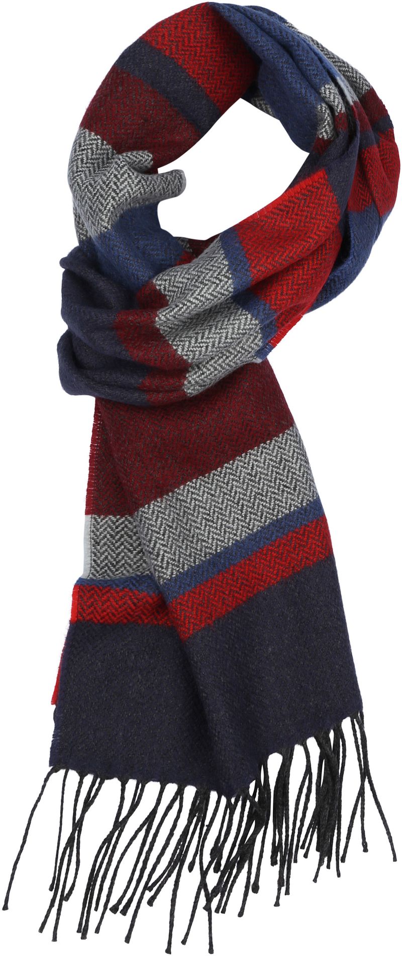 Echarpe pour hommes Blue Rouge Multicoloré Gris