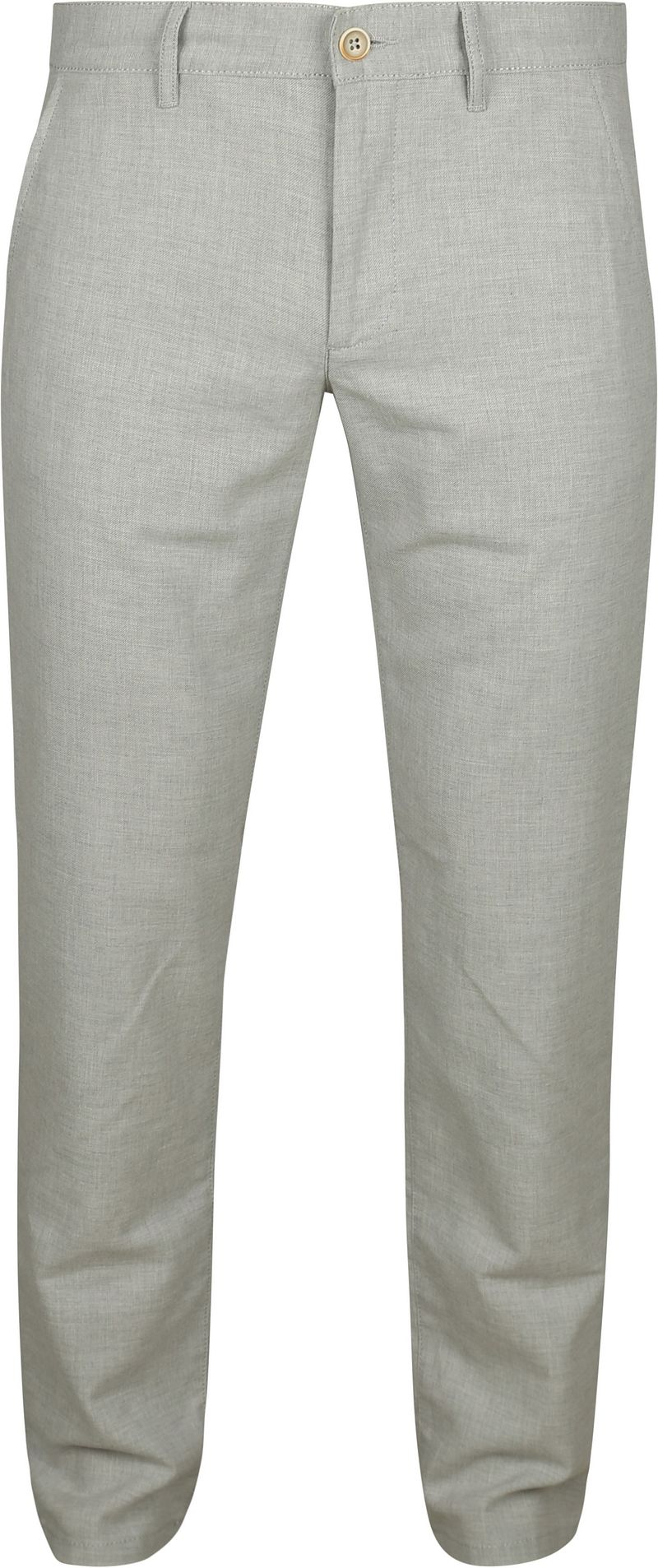 Alberto Lou Chinohose Mix Leinen Beige - Größe W 34 - L 32 günstig online kaufen