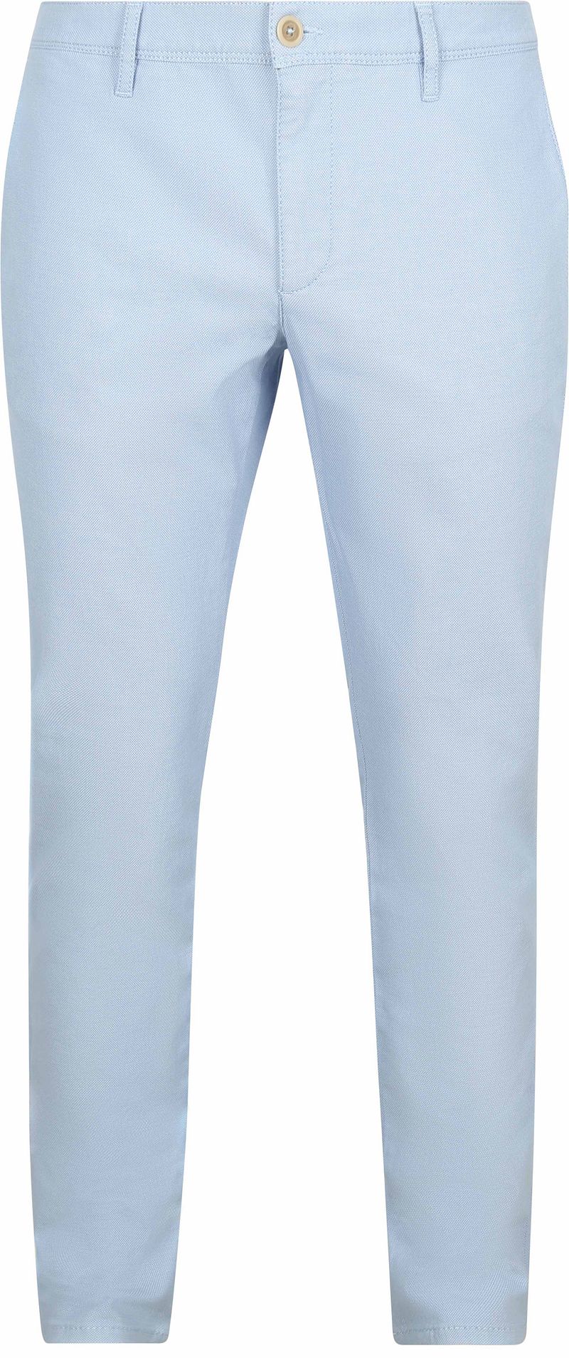 Alberto Lichtblauwe Casual-Chique Herenbroek Blue Heren