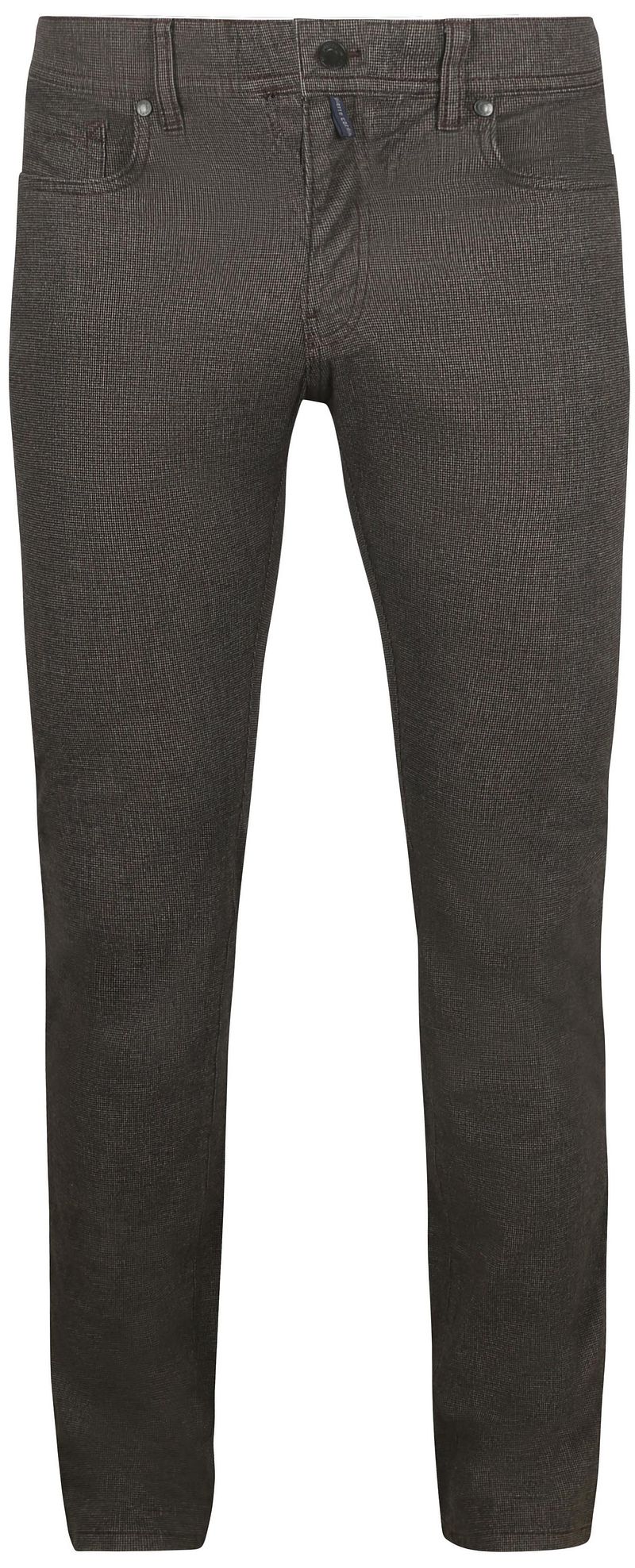 Pierre Cardin Trousers Lyon Tapered Druck Braun - Größe W 32 - L 32 günstig online kaufen