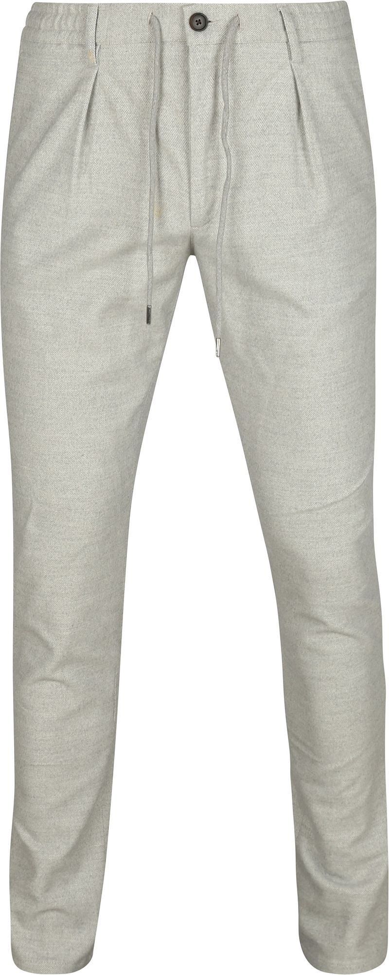 Profuomo Grijze Katoen Flanel Sportcord Slim Fit Gray Heren