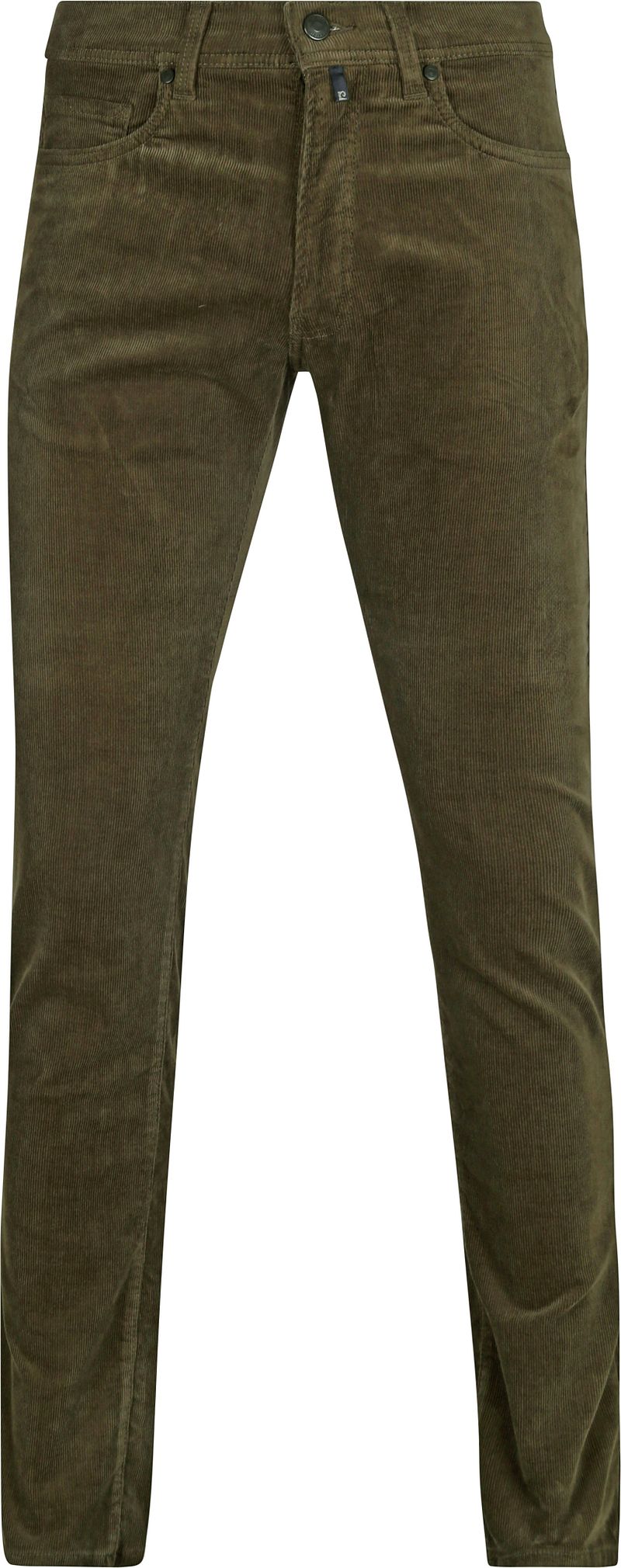 Pierre Cardin Broek Lyon Future Flex Corduroy Olijfgroen