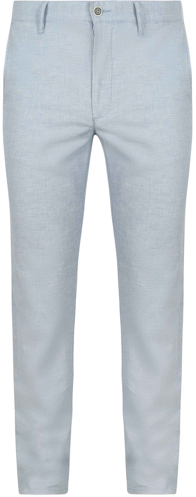 Alberto Lou Chinohose Mix Leinen Hellblau  - Größe W 33 - L 32 günstig online kaufen