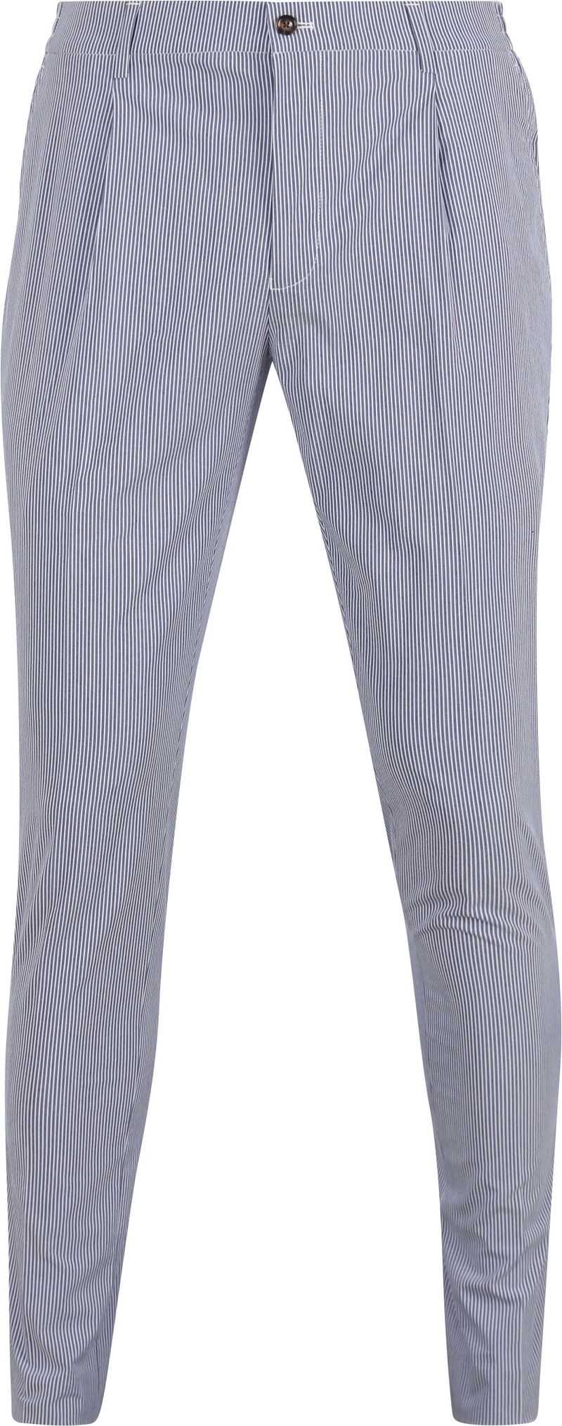 Suitable Chino Strepen Blauw