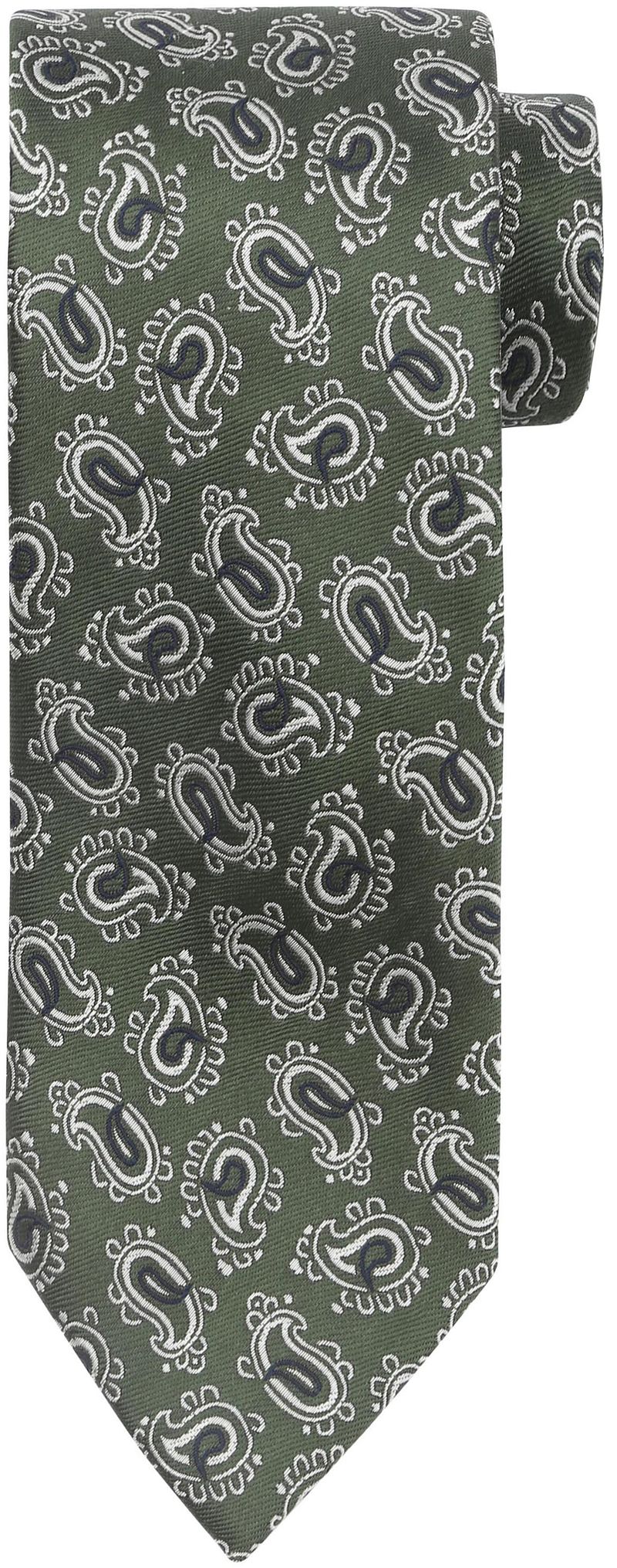 Suitable Krawatte Seide Grün Paisley - günstig online kaufen