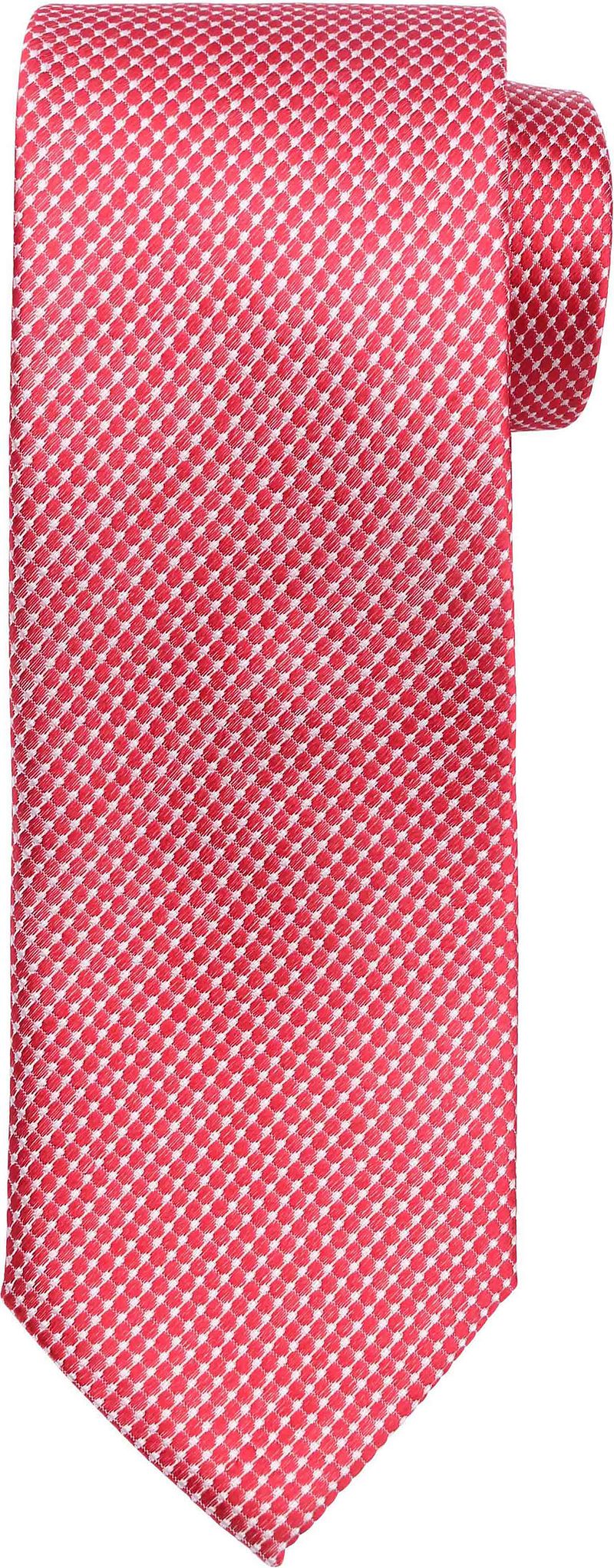 Suitable Stropdas Zijde Rood Ruit