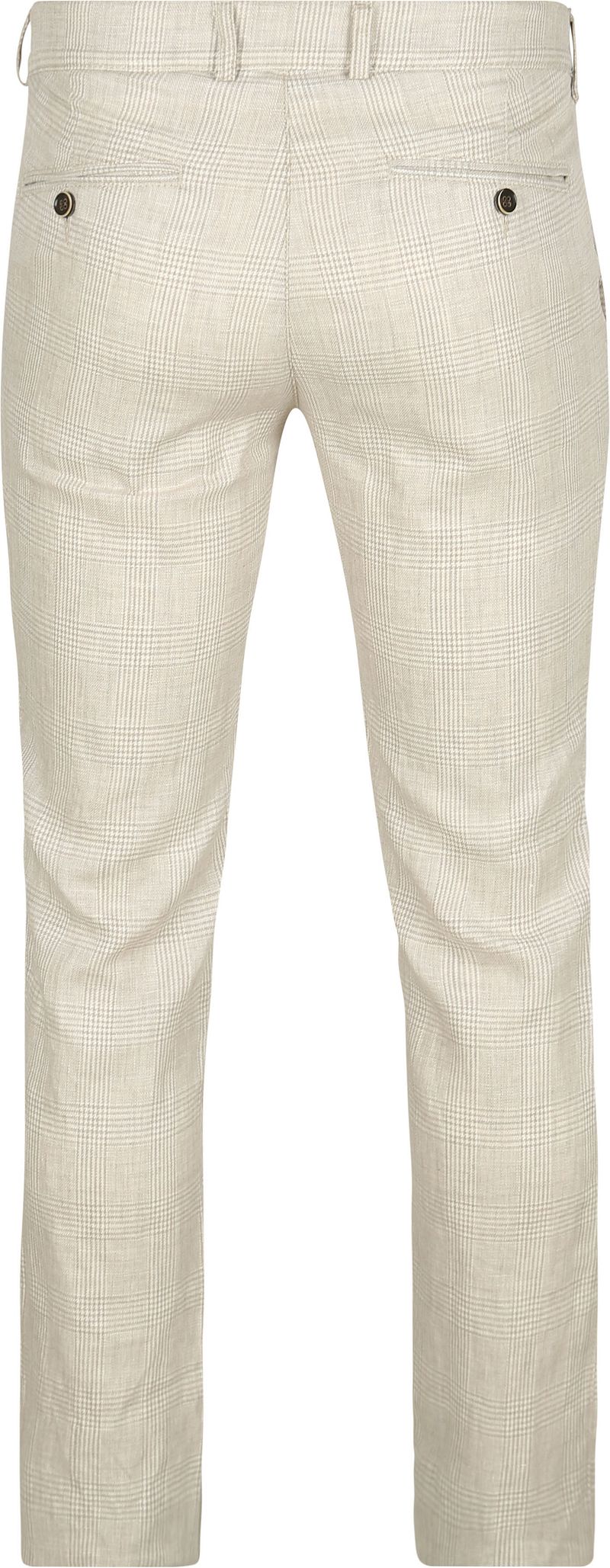 Suitable Chino Linen Blend Ruiten Beige