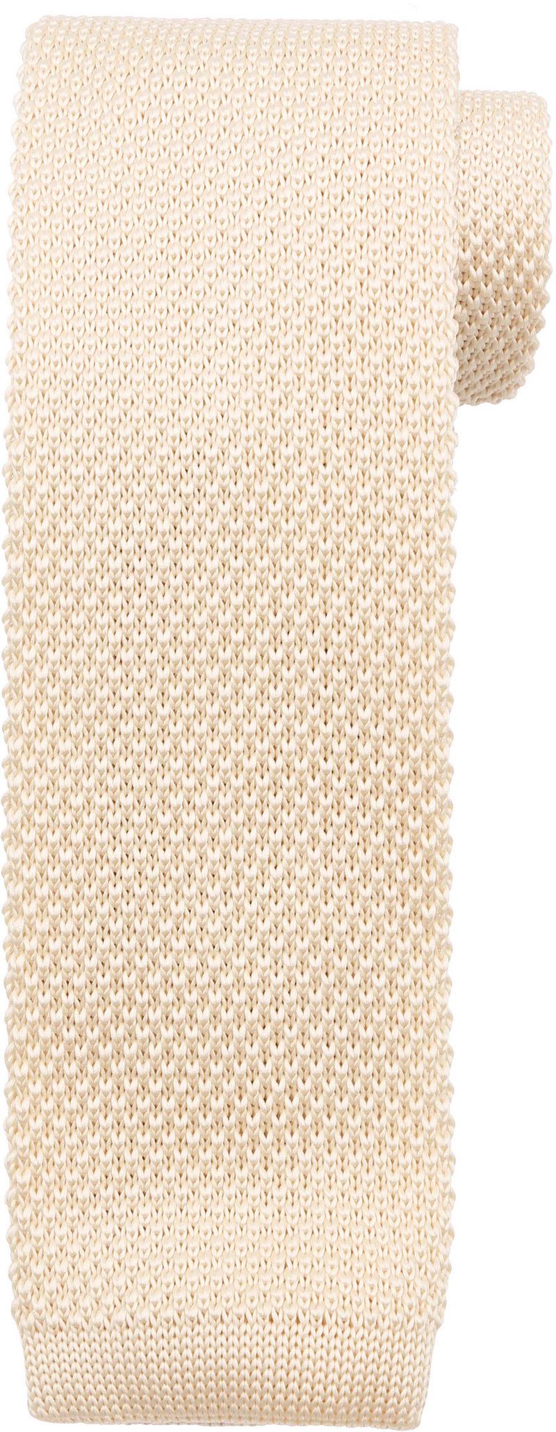 Suitable Knitted Stropdas Ecru TK-05 -