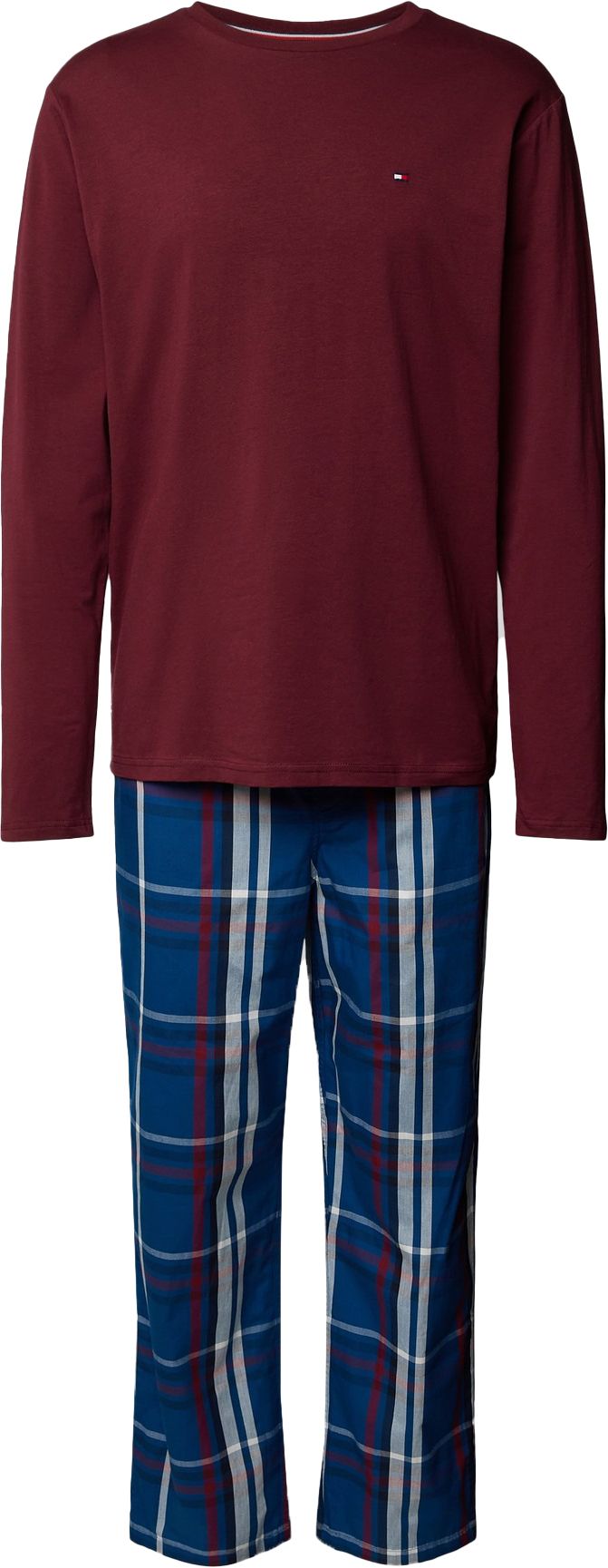 Tommy Hilfiger Pyjama Set Rot/Blau - Größe XL günstig online kaufen