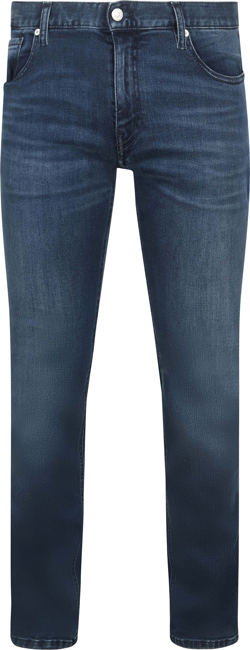 Alberto Super stretch pantalons blauw Blue Heren