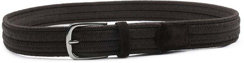 Profuomo Waxed Geflochtener Gürtel Braun - Größe 85 günstig online kaufen