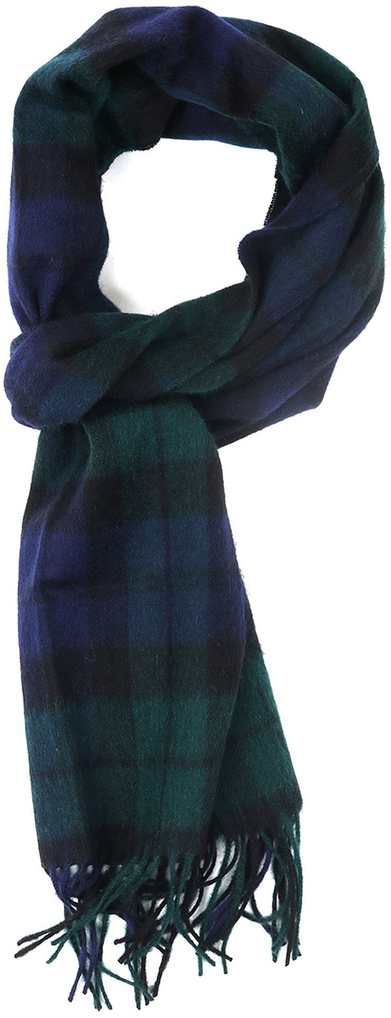 Barbour Scarf Watch Vert Bleu foncé Noir