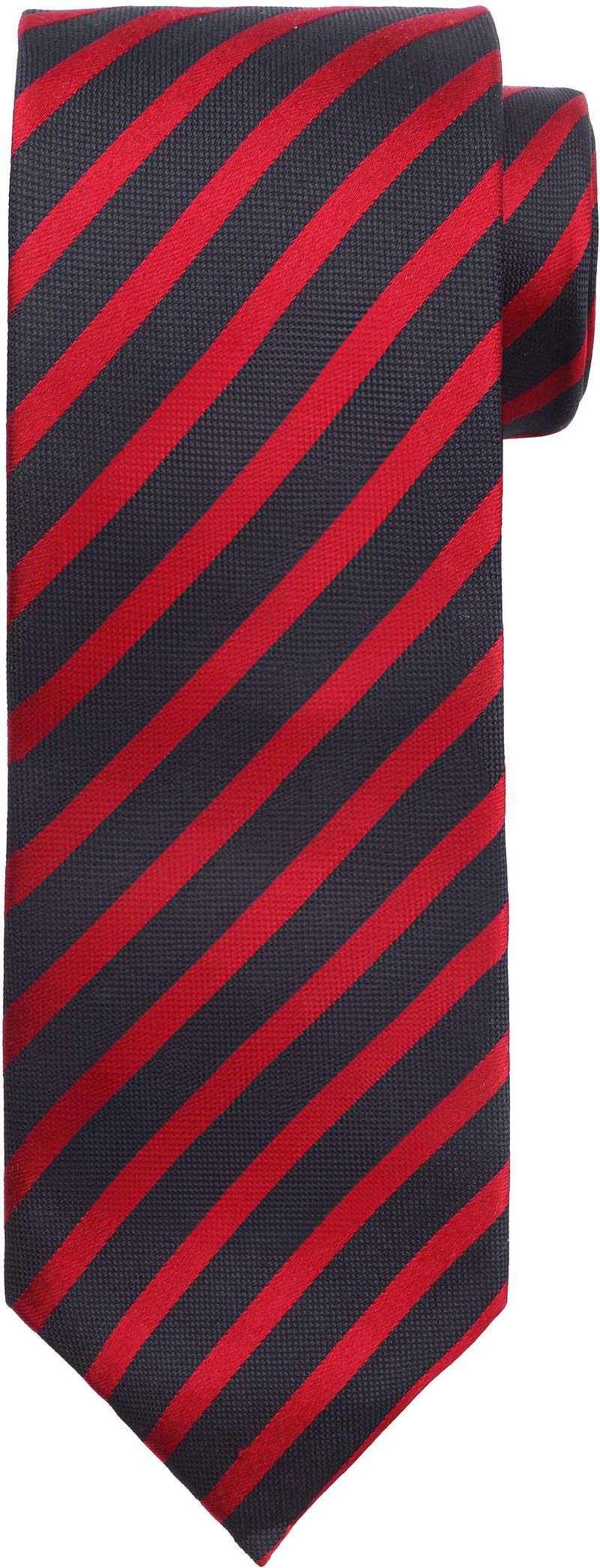 Suitable Stropdas Zijde Rood Streep K82-18