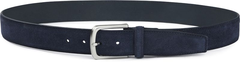 Suitable Riem Suède Leer Navy