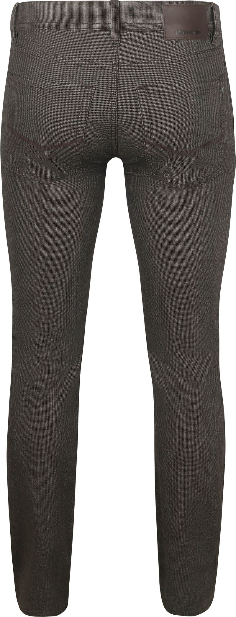 Pierre Cardin Broek Lyon Tapered Print Bruin