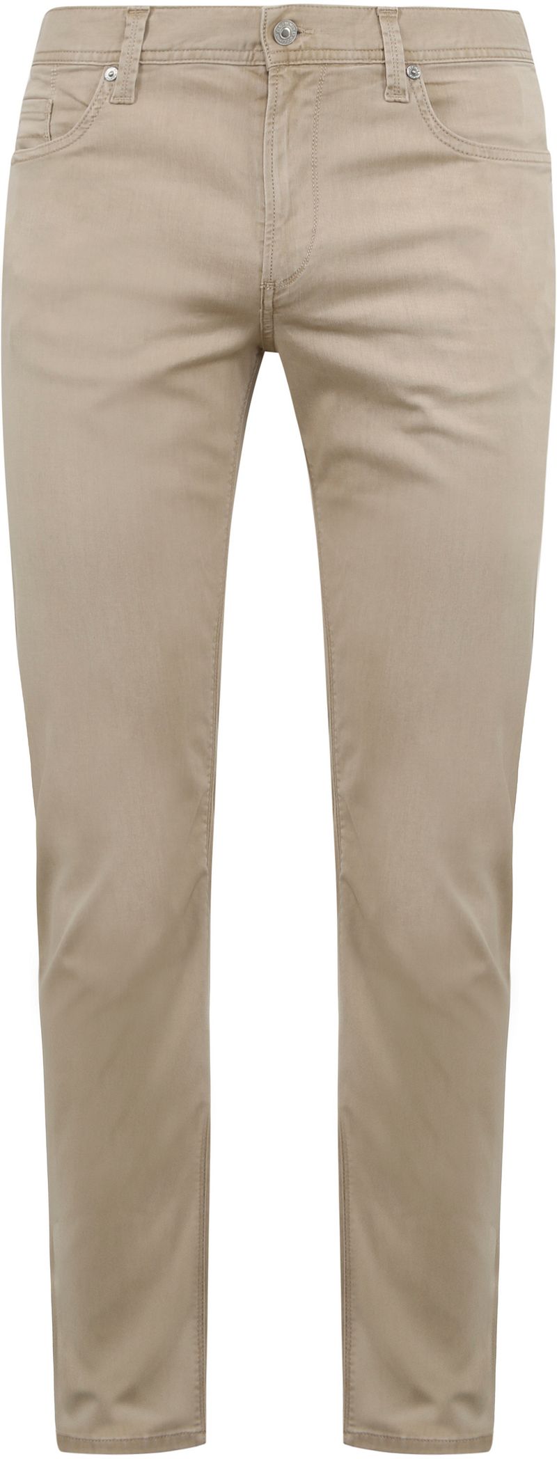 Alberto Pipe Broek Denim Bruin Beige