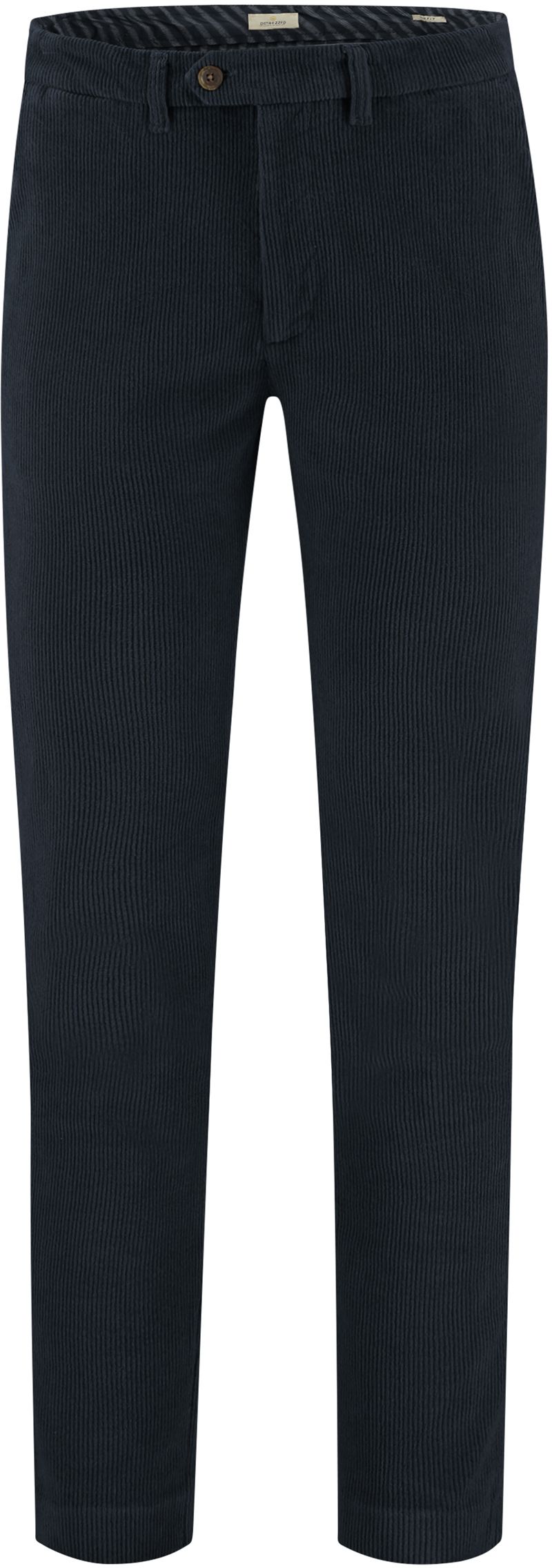 Dstrezzed Chino Fonda Velours Côtelé Foncé Bleu Bleu foncé taille W 32 - L 32