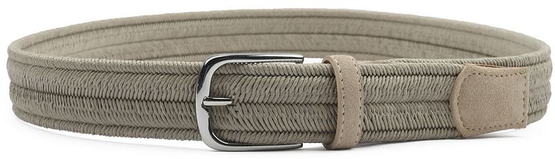Profuomo Waxed Geflochtener Gürtel Khaki - Größe 115 günstig online kaufen