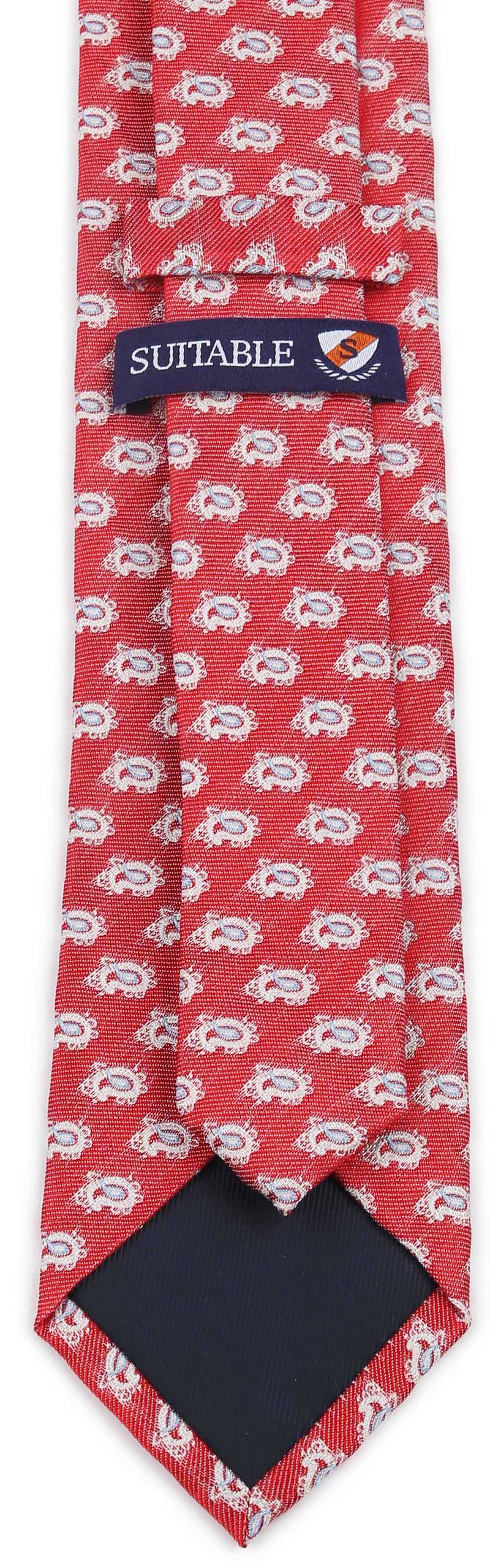 Suitable Krawatte Seide Paisley Rot - günstig online kaufen