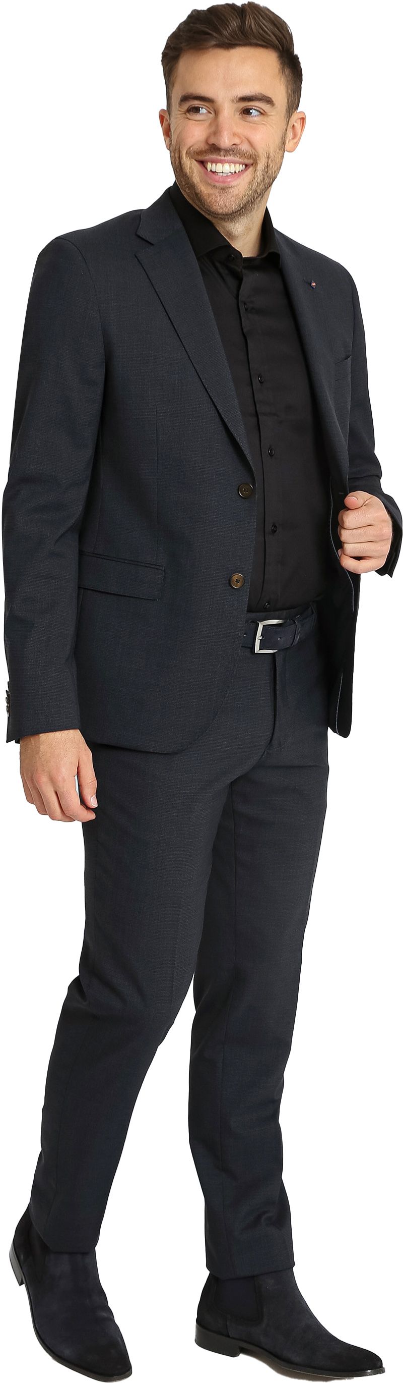 Suitable Strato Pied De Poule Suit Wool Navy - Größe 50 günstig online kaufen