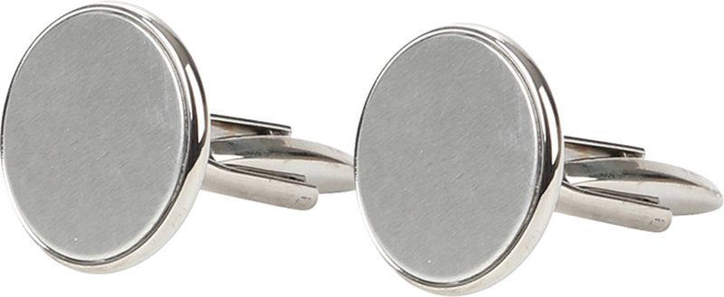 Suitable Bouton de manchette en acier  Argenté