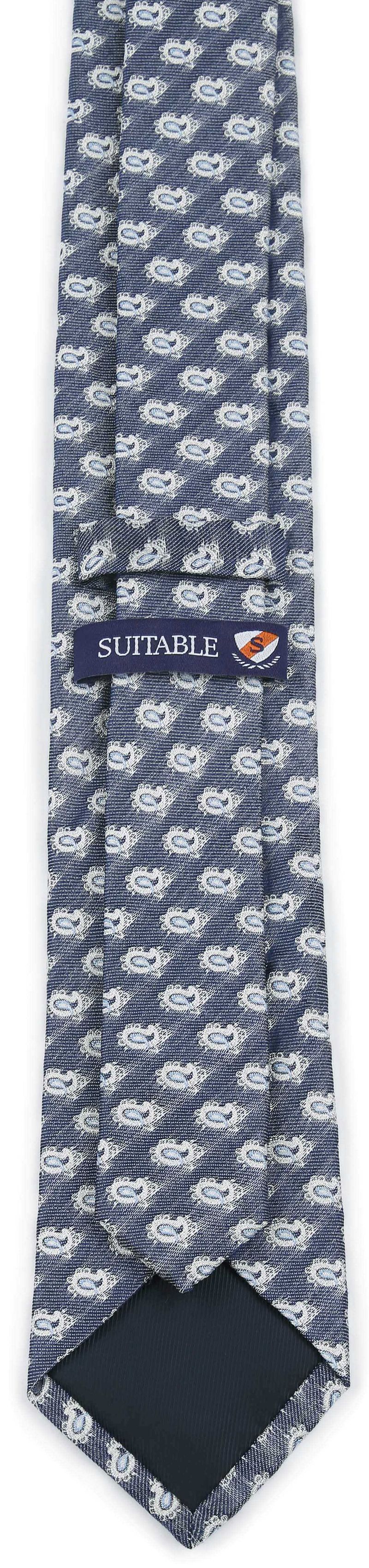 Suitable Krawatte Seide Paisley Navy - günstig online kaufen