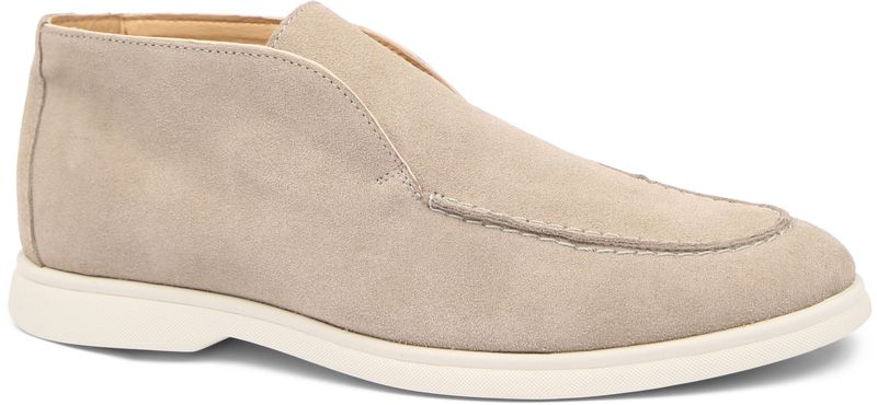 Suitable Ace Loafers Taupe Suede Heren