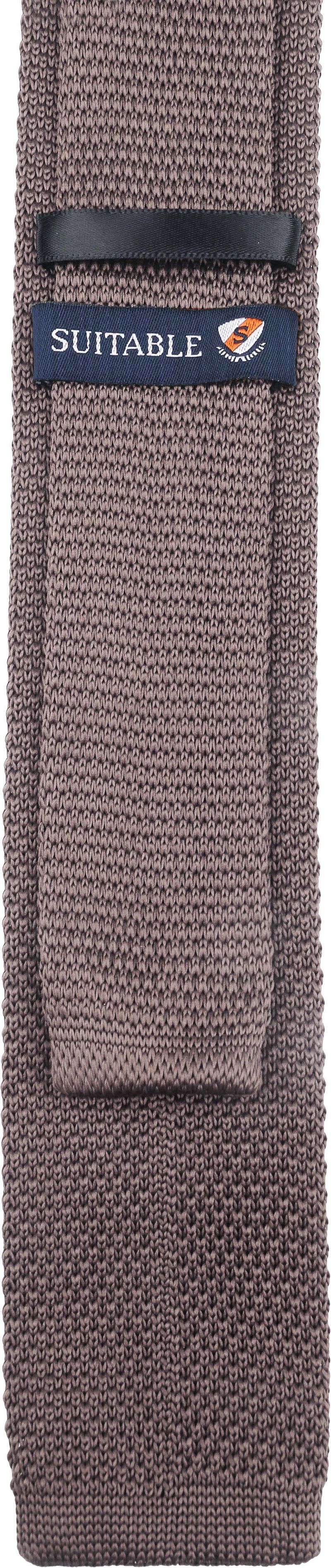 Suitable Knitted Krawatte Taupe - günstig online kaufen