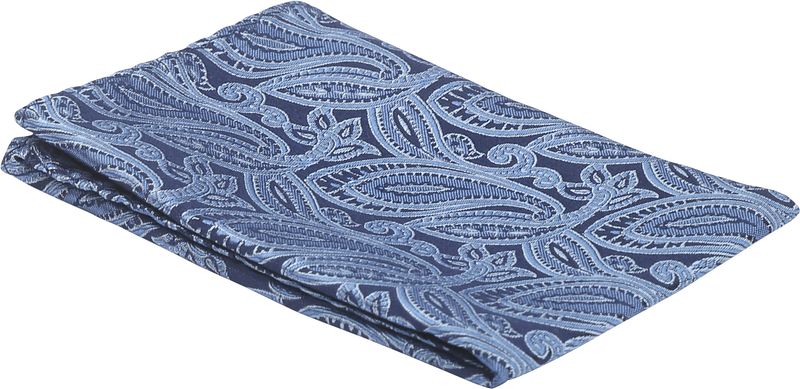 Suitable Zijde Pochet Paisley Blauw