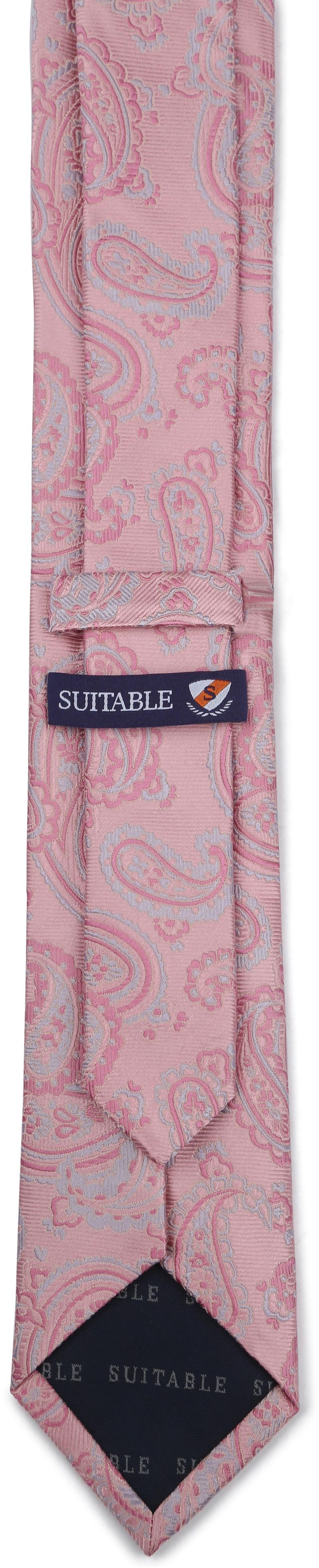 Suitable Krawatte Seide Paisley Rosa - günstig online kaufen