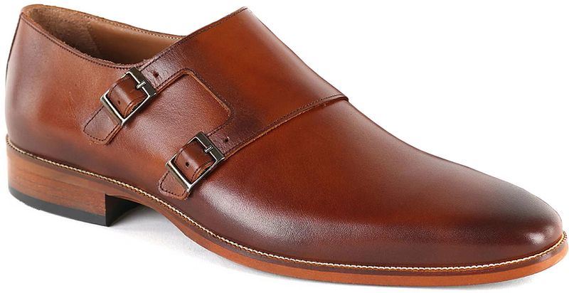 Suitable Chaussures Double Boucle  Cognac taille 41
