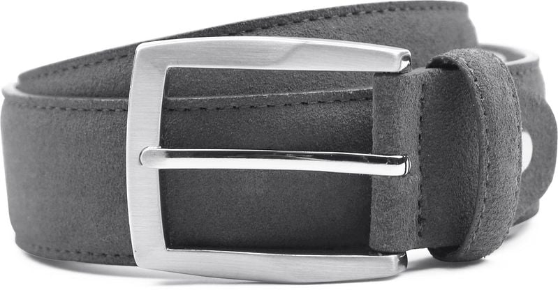 Suitable Riem Suède Leer Grijs
