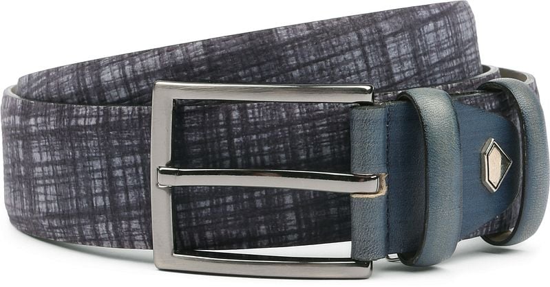 Suitable Leren Riem Navy