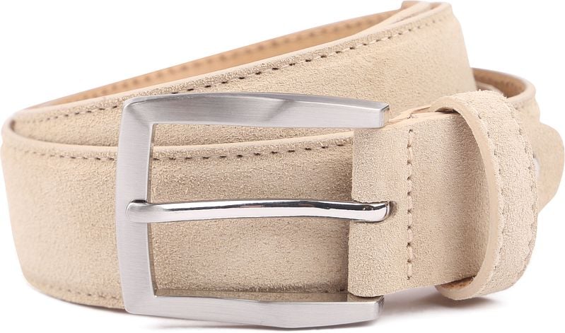 Suitable Riem Suède Leer Lichtbeige