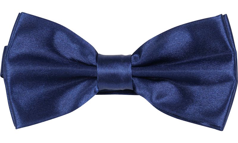 Suitable Noeud Papillon en Soie Foncé Bleu foncé Bleu