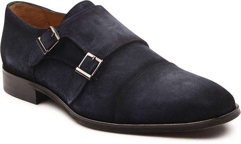Melik Chaussure Derby Sugero Suede Marine Bleu taille 46