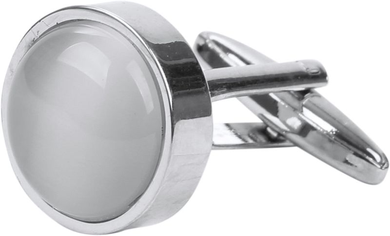 Boutons de Manchette Rond  Gris